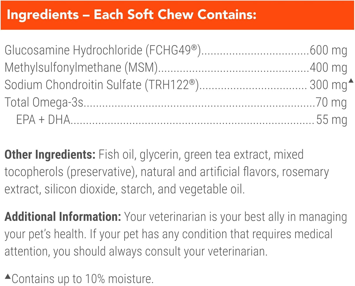 Nutramax Cosequin Joint Health Supplement for Dogs 120 Masticables