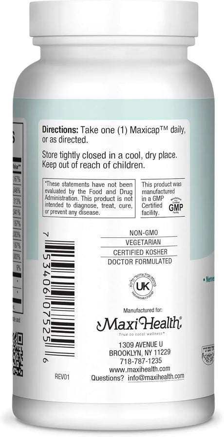 MAXI HEALTH - Maxi Health Stress Relief Vitamin B Complex 100 Capsulas - The Red Vitamin MX - Suplementos Alimenticios - {{ shop.shopifyCountryName }}
