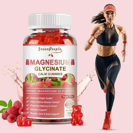 GREENPEOPLE - GreenPeople Magnesium Glycinate Gummies 400Mg. 60 Gomitas 2 Pack - The Red Vitamin MX - Suplementos Alimenticios - {{ shop.shopifyCountryName }}