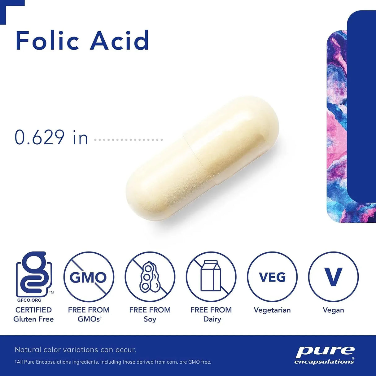 PURE ENCAPSULATIONS - Pure Encapsulations Folic Acid 60 Capsulas - The Red Vitamin MX - Suplementos Alimenticios - {{ shop.shopifyCountryName }}