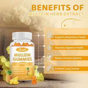 BUNKKA - Bunkka Mullein Leaf Extract for Lung Cleanse 60 Gomitas 2 Pack - The Red Vitamin MX - Suplementos Alimenticios - {{ shop.shopifyCountryName }}