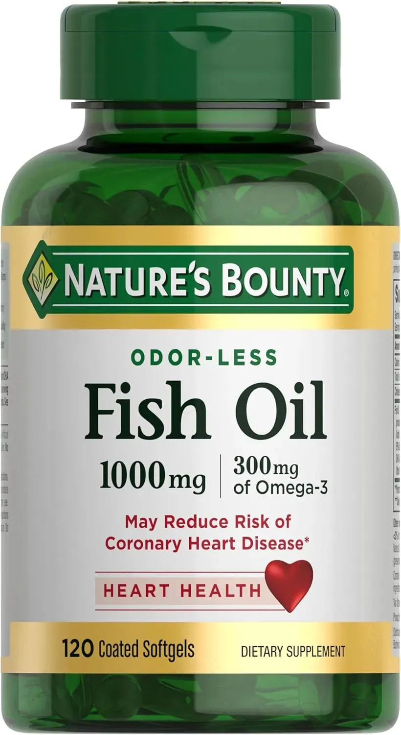 NATURE'S BOUNTY - Nature's Bounty Fish Oil 1000Mg. 120 Capsulas Blandas - The Red Vitamin MX - Suplementos Alimenticios - {{ shop.shopifyCountryName }}