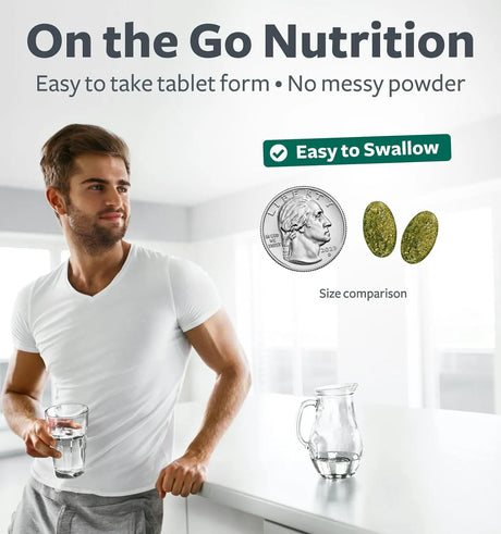 HEALTHS HARMONY - Healths Harmony USDA Organic Greens Powder 60 Tabletas - The Red Vitamin MX - Suplementos Alimenticios - {{ shop.shopifyCountryName }}
