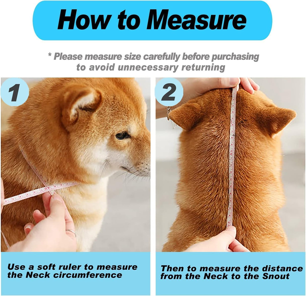 Supet Dog Cone Collar Adjustable After Surgery XSMALL 9.5-11.5"