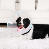 ICOYEA Sponge Core Dog Cone PINK Size 1 Neck: 7.5"- 9.7"