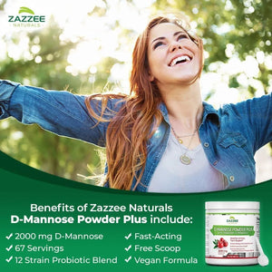 ZAZZEE NATURALS - Zazzee D-Mannose Powder Plus 67 Servicios 184Gr. - The Red Vitamin MX - Suplementos Alimenticios - {{ shop.shopifyCountryName }}