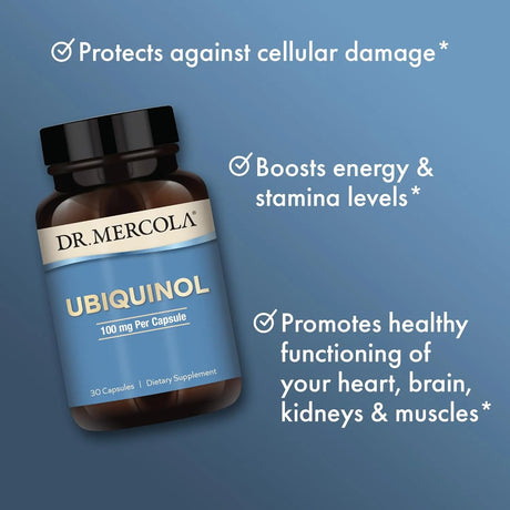 DR MERCOLA - Dr. Mercola Ubiquinol 100Mg. 30 Capsulas - The Red Vitamin MX - Suplementos Alimenticios - {{ shop.shopifyCountryName }}