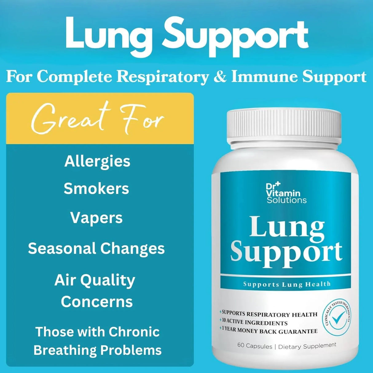 DR VITAMIN SOLUTIONS - DR VITAMIN SOLUTIONS Lung Revive: Advanced Respiratory Support 60 Capsulas 2 Pack - The Red Vitamin MX - Suplementos Alimenticios - {{ shop.shopifyCountryName }}