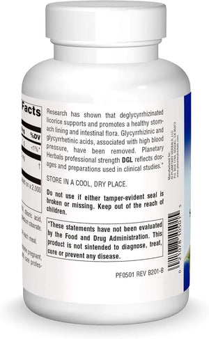 PLANETARY HERBALS - Planetary Herbals DGL Deglycyrrhizinated Licorice 200 Tabletas Masticables - The Red Vitamin MX - Suplementos Alimenticios - {{ shop.shopifyCountryName }}