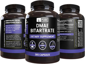 PURE ORIGINAL INGREDIENTS - Pure Original Ingredients DMAE Bitartrate 365 Capsulas - The Red Vitamin MX - Suplementos Alimenticios - {{ shop.shopifyCountryName }}