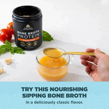 ANCIENT NUTRITION - Ancient Nutrition Bone Broth Protein Powder Tomato Basil 15 Servicios 387Gr. - The Red Vitamin MX - Suplementos Alimenticios - {{ shop.shopifyCountryName }}