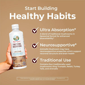 MARY RUTH ORGANICS - MaryRuth Organics Functional Mushrooms 450Ml. - The Red Vitamin MX - Suplementos Alimenticios - {{ shop.shopifyCountryName }}