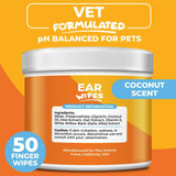 PAW SCIENCE - Paw Science Dog Ear Cleaner Wipes Finger Wipes 50 Toallitas - The Red Vitamin MX - Cuidado Del Oído De Perros - {{ shop.shopifyCountryName }}