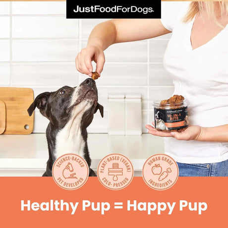 JUSTFOODFORDOGS - JustFoodForDogs 10-in-1 Multifunctional Supplement Chews for Dogs 45 Masticables - The Red Vitamin MX - Multivitamínicos Para Perros - {{ shop.shopifyCountryName }}