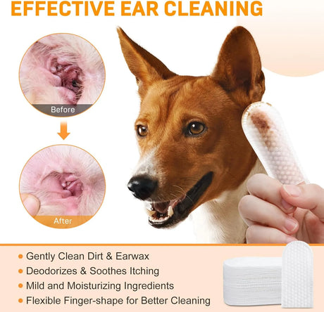 KOPMATH - Kopmath Ear Cleaner Finger Wipes for Dogs & Cats Coconut Scent 50 Toallitas - The Red Vitamin MX - Cuidado Del Oído De Perros - {{ shop.shopifyCountryName }}