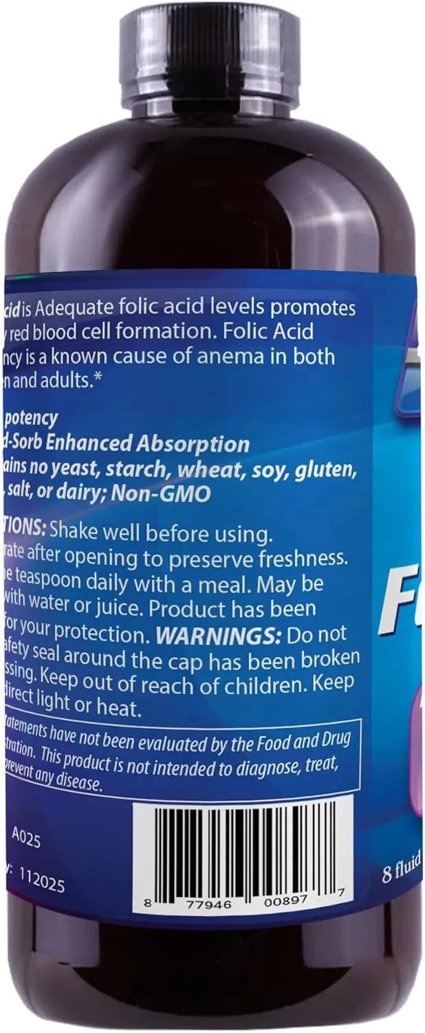 DR'S ADVANTAGE - Dr's Advantage Liquid Folic Acid 800mcg 237Ml. - The Red Vitamin MX - Suplementos Alimenticios - {{ shop.shopifyCountryName }}