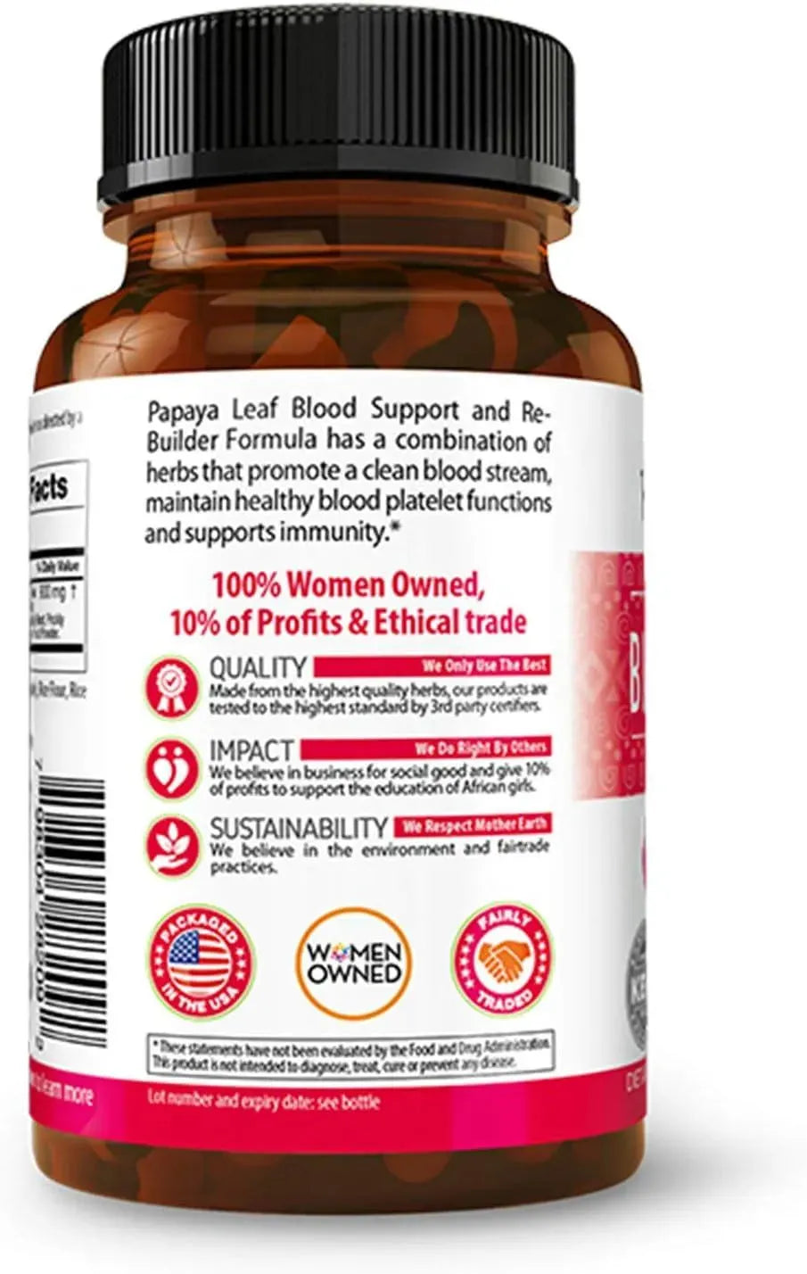 HERBAL GOODNESS - Herbal Goodness Papaya Leaf Blood Support 60 Capsulas - The Red Vitamin MX - Suplementos Alimenticios - {{ shop.shopifyCountryName }}