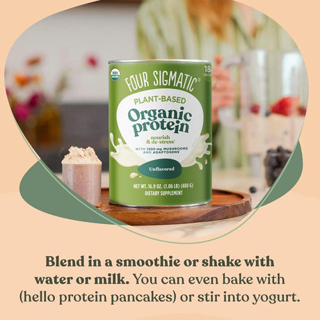 FOUR SIGMATIC - Four Sigmatic Organic Plant-Based Protein Powder 20g Unflavored 480Gr. - The Red Vitamin MX - Suplementos Alimenticios - {{ shop.shopifyCountryName }}