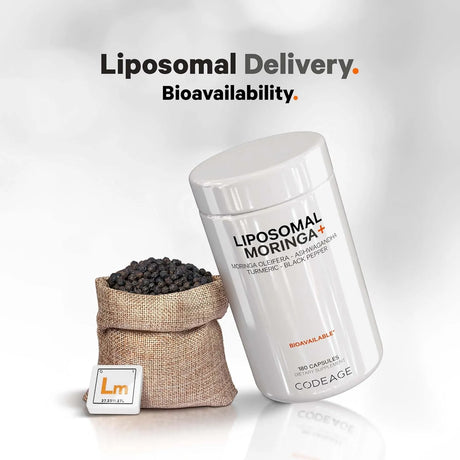 CODEAGE - Codeage Liposomal Moringa+ 180 Capsulas - The Red Vitamin MX - Suplementos Alimenticios - {{ shop.shopifyCountryName }}
