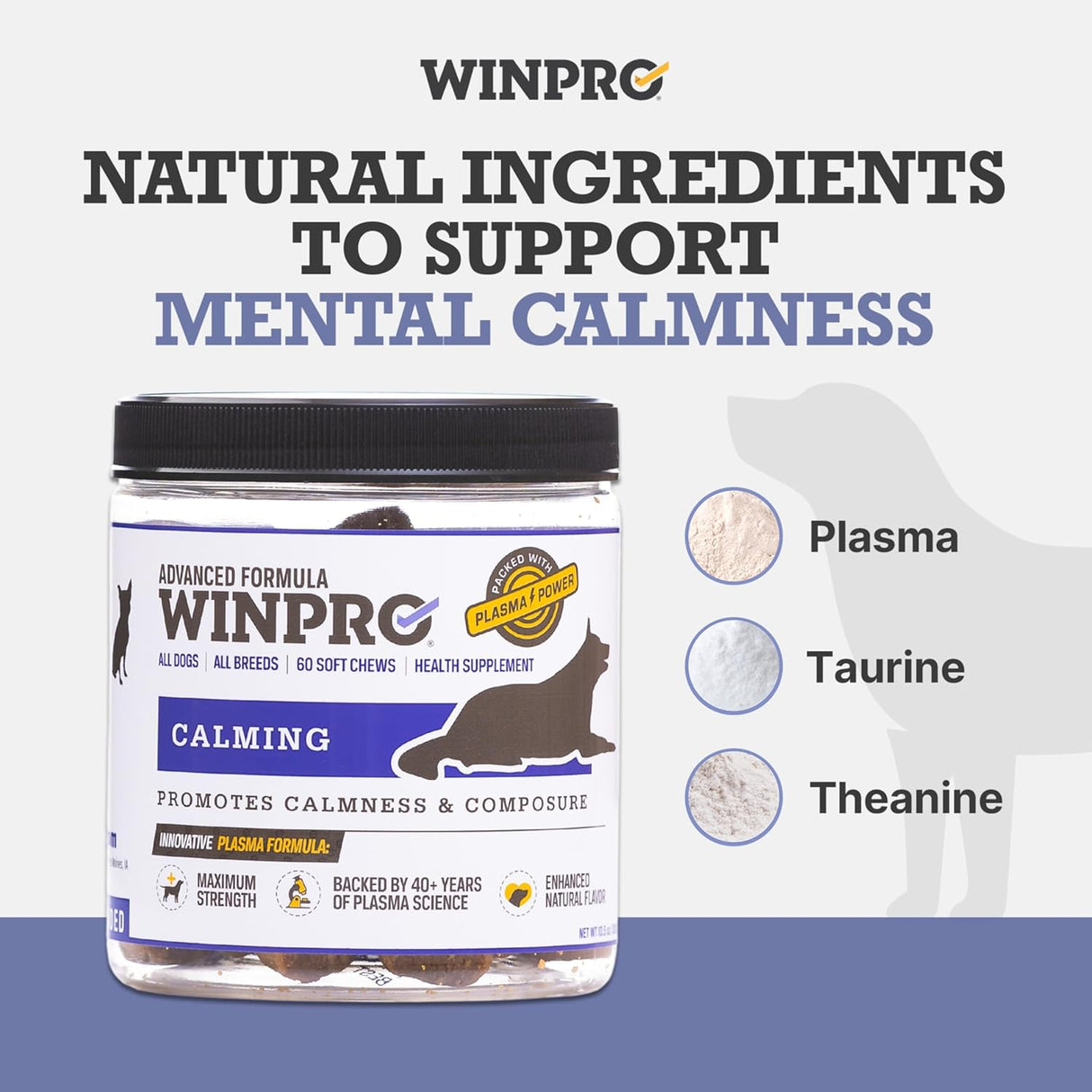 WINPRO Calming Chews for Dogs 60 Masticables