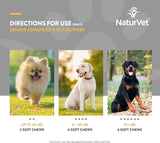 NATURVET - NaturVet Senior Advanced 5-in-1 Support Dog 60 Masticables - The Red Vitamin MX - Multivitamínicos Para Perros - {{ shop.shopifyCountryName }}