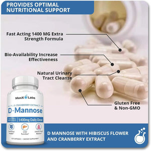 MAXX LABS - MaxX Labs D-Mannose Advanced Bladder Control 120 Capsulas - The Red Vitamin MX - Suplementos Alimenticios - {{ shop.shopifyCountryName }}