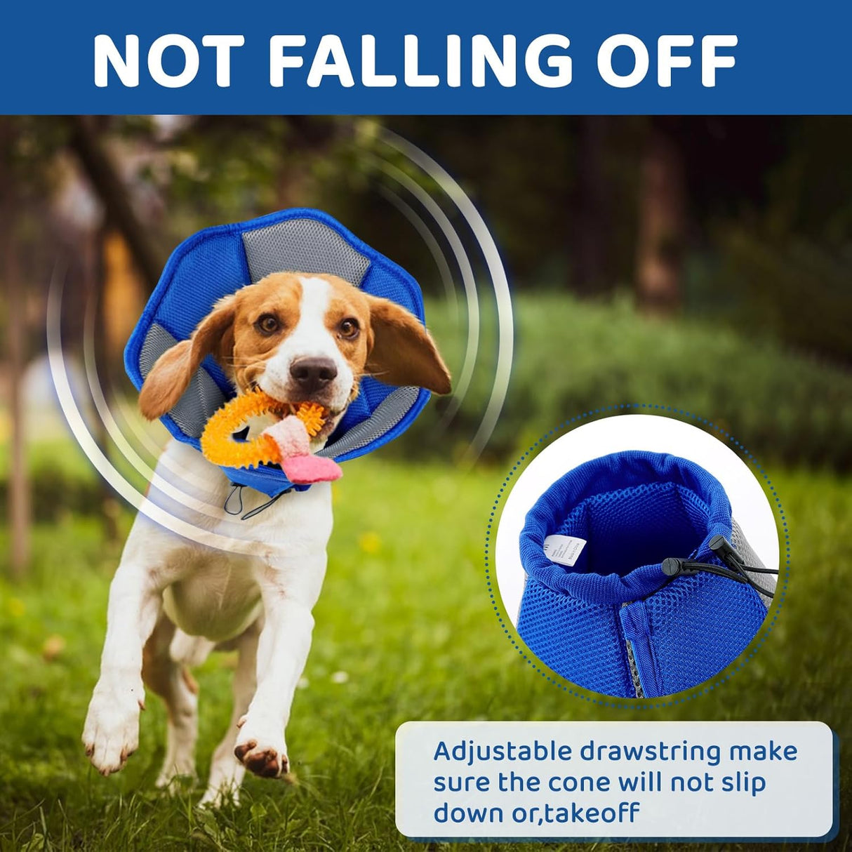 SUNFURA Dog Cone BLUE SMALL