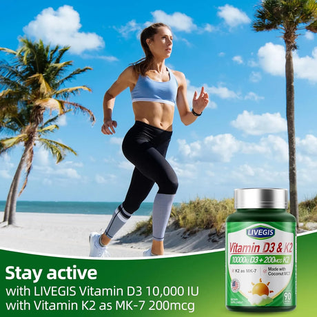 LIVEGIS - LIVEGIS Vitamin D3 K2 90 Capsulas Blandas 2 Pack - The Red Vitamin MX - Suplementos Alimenticios - {{ shop.shopifyCountryName }}