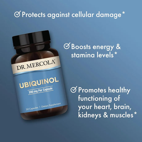 DR MERCOLA - Dr. Mercola Ubiquinol 200Mg. 30 Capsulas - The Red Vitamin MX - Suplementos Alimenticios - {{ shop.shopifyCountryName }}