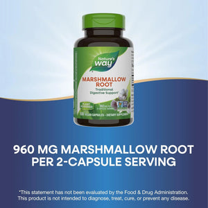 NATURE'S WAY - Nature's Way Marshmallow Root 100 Capsulas - The Red Vitamin MX - Suplementos Alimenticios - {{ shop.shopifyCountryName }}