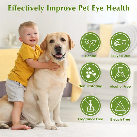 TINIOEY - Tinioey Dog Eye Wipes for Dogs & Cats 150 Toallitas - The Red Vitamin MX - Cuidado De Los Ojos De Los Perros - {{ shop.shopifyCountryName }}