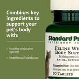 Standard Process Inc. Feline Whole Body Support 90 Tabletas