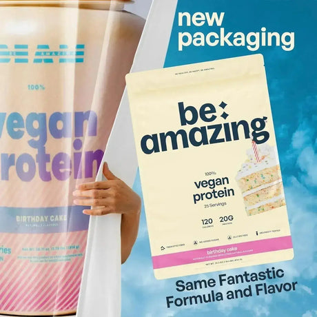 BEAM - BEAM Be Amazing Vegan Protein Powder Birthday Cake 25 Servicios 833Gr. - The Red Vitamin MX - Suplementos Alimenticios - {{ shop.shopifyCountryName }}