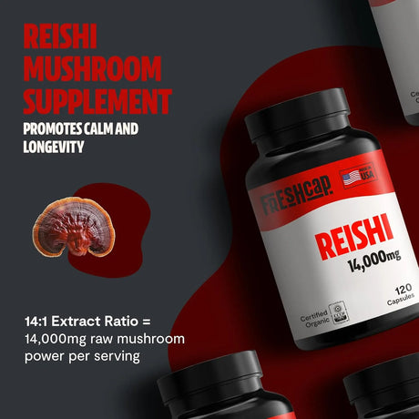 FRESHCAP - FreshCap Reishi Mushroom 14,000Mg. 120 Capsulas - The Red Vitamin MX - Suplementos Alimenticios - {{ shop.shopifyCountryName }}