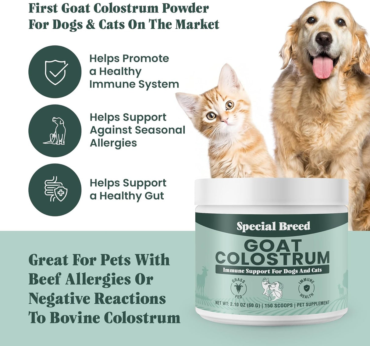 Special Breed Goat Colostrum for Dogs and Cats 60Gr.