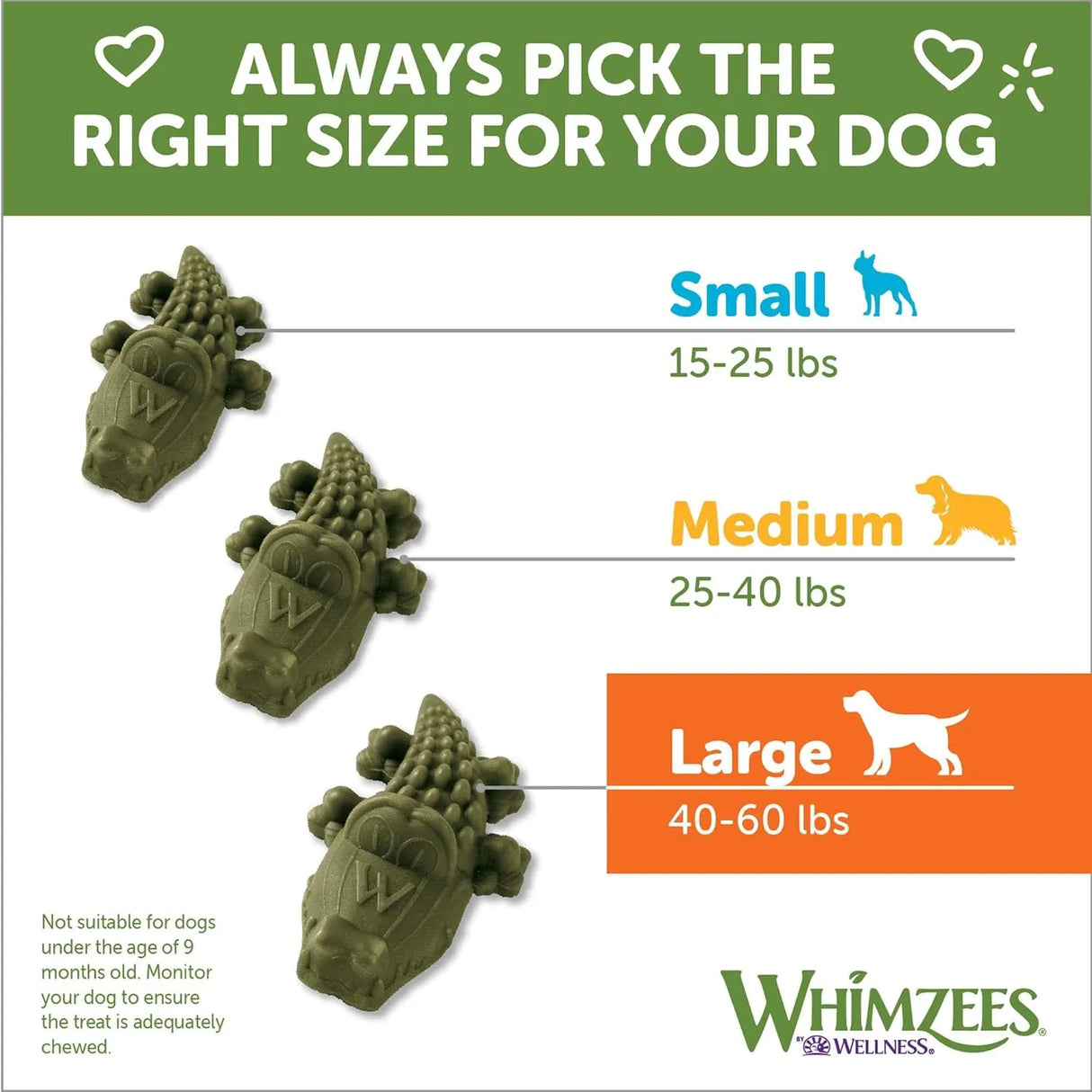 WELLNESS WHIMZEES - Whimzees Wellness Alligator Dog Dental Treats Large Size 6 Piezas - The Red Vitamin MX - Cuidado Dental Para Perros - {{ shop.shopifyCountryName }}