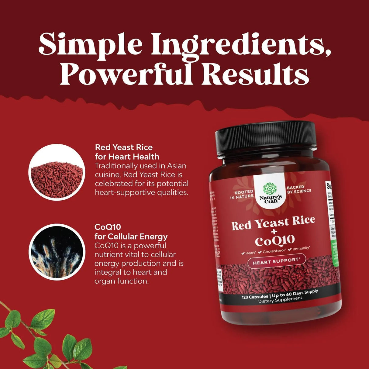 NATURES CRAFT - Natures Craft Red Yeast Rice with CoQ10 120 Capsulas - The Red Vitamin MX - Suplementos Alimenticios - {{ shop.shopifyCountryName }}