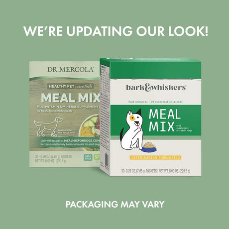 DR MERCOLA - Dr. Mercola Bark & Whiskers Meal Mix for Adult Dogs 30 Paquetes - The Red Vitamin MX - Multivitamínicos Para Perros - {{ shop.shopifyCountryName }}