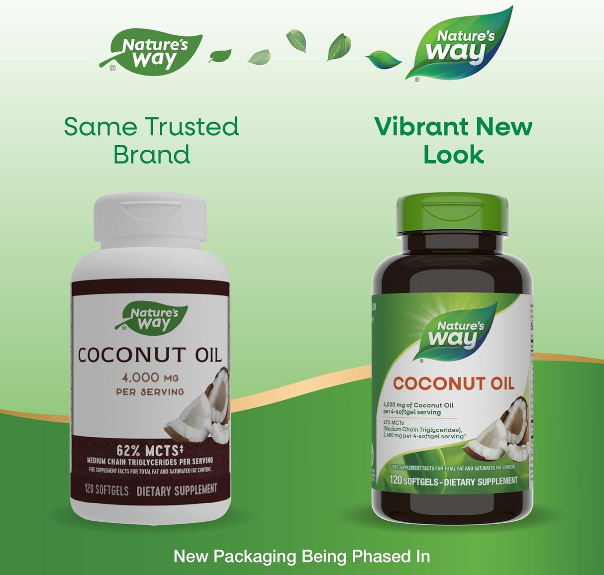 NATURE'S WAY - Nature's Way Pure Extra Virgin Coconut Oil 120 Capsulas Blandas - The Red Vitamin MX - Suplementos Alimenticios - {{ shop.shopifyCountryName }}