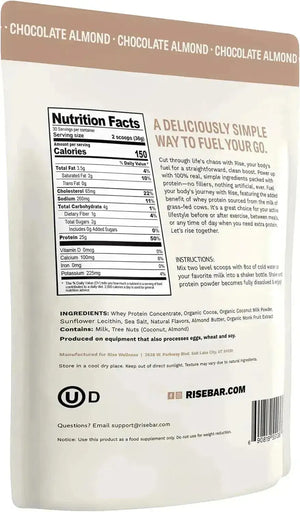 RISE - Rise Whey Protein Powder Grass Fed Chocolate Almond 1.1 Kg. - The Red Vitamin MX - Suplementos Alimenticios - {{ shop.shopifyCountryName }}