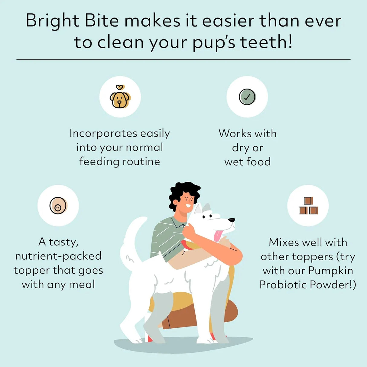 REGGIE - Reggie Bright Bite Dental Powder for Dogs 60 Servicios - The Red Vitamin MX - Cuidado Dental Para Perros - {{ shop.shopifyCountryName }}