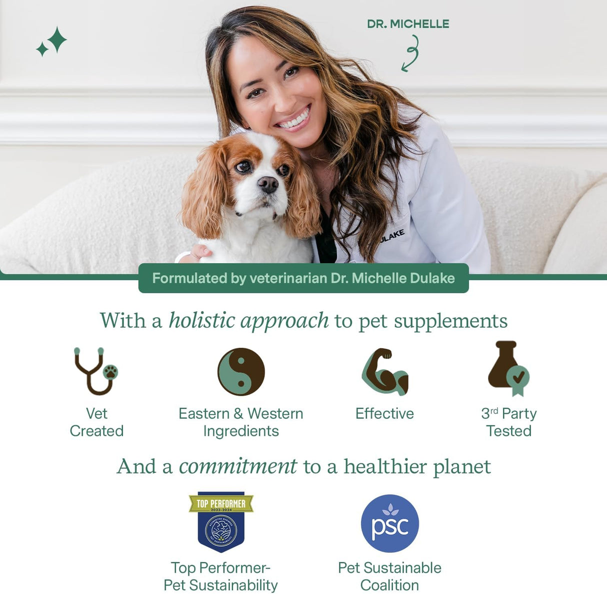 Fera Pet Organics Hip & Joint Goat Milk Cat & Dog 60 Servicios 180Gr.