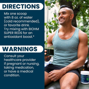 BIOHM - BIOHM Super Greens Green Superfood Powder 30 Servicios Mixed Berry Flavor 240Gr. - The Red Vitamin MX - Suplementos Alimenticios - {{ shop.shopifyCountryName }}