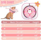 Toptakeit Elevated Inflatable Dog Cone Collar PINK XXLARGE