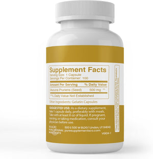 PURE ORIGINAL INGREDIENTS - Pure Original Ingredients Mucuna Pruriens 100 Capsulas - The Red Vitamin MX - Suplementos Alimenticios - {{ shop.shopifyCountryName }}