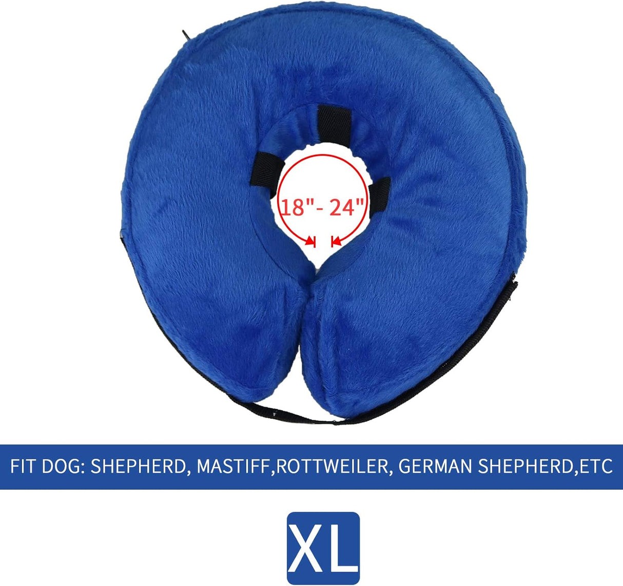 MCHY Adjustable Recovery Collar for Dogs XLARGE BLUE