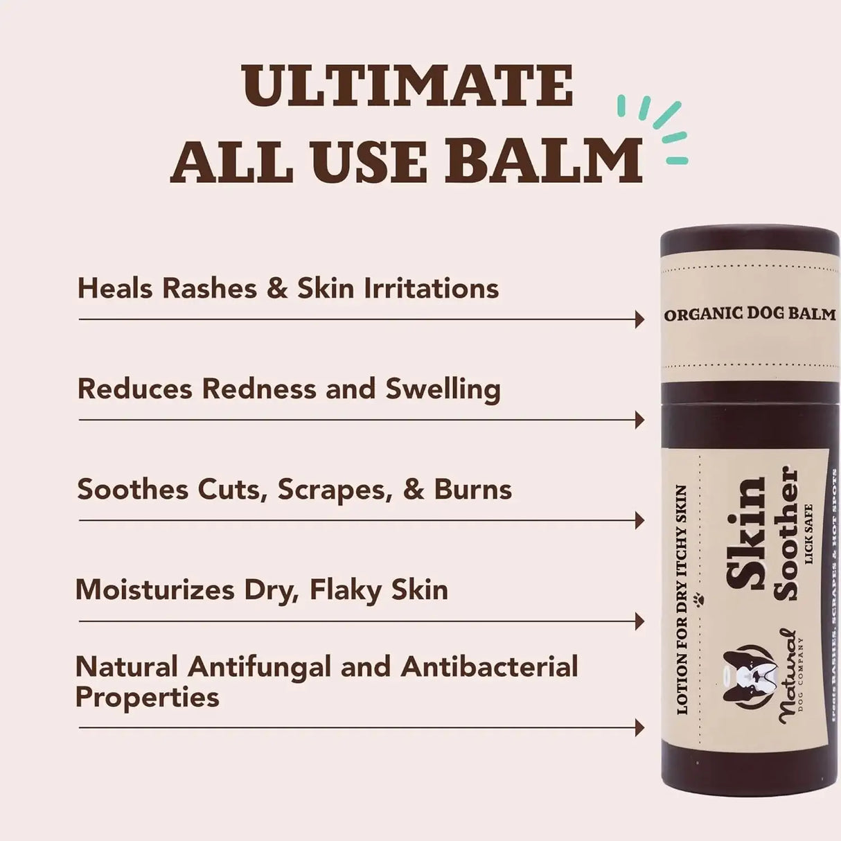 NATURAL DOG - Natural Dog Company Skin Soother Balm for Skin Irritation 2 Oz. Stick - The Red Vitamin MX - Remedios Para La Picazón De Perros - {{ shop.shopifyCountryName }}