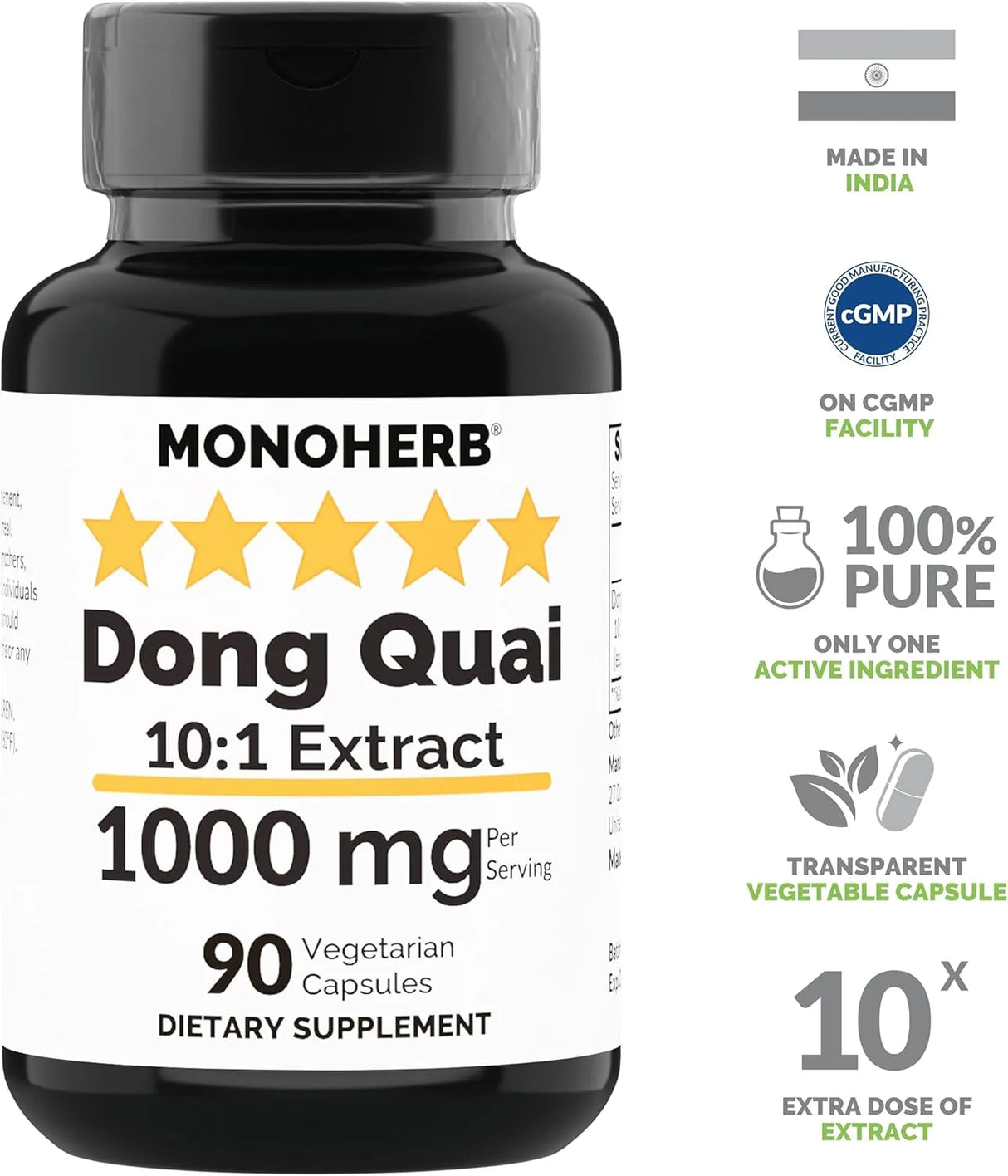 MONOHERB - Monoherb Dong Quai Extract 1000Mg. 90 Capsulas - The Red Vitamin MX - Suplementos Alimenticios - {{ shop.shopifyCountryName }}