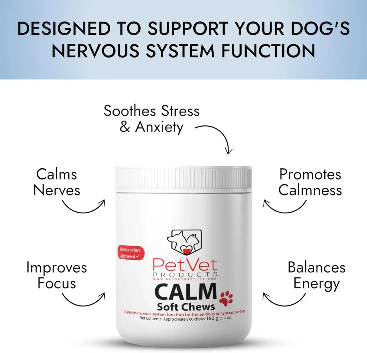 PET VET - Pet Vet Calming Chews for Dogs 60 Masticables - The Red Vitamin MX - Relajantes Para Perros - {{ shop.shopifyCountryName }}