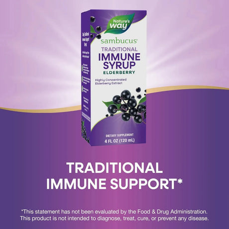 NATURE'S WAY - Nature’s Way Sambucus Elderberry Traditional Immune Syrup 4 Fl.Oz. - The Red Vitamin MX - Suplementos Alimenticios - {{ shop.shopifyCountryName }}